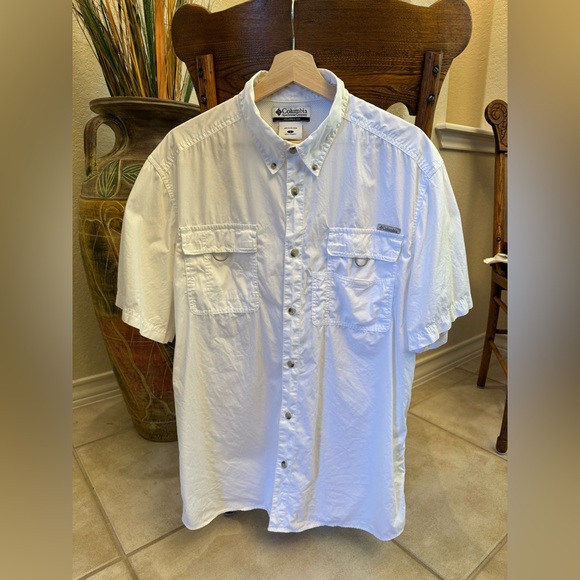 Columbia Other - Columbia Men's White Short Sleeve Shirt Size Large